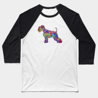 Schnauzer dog watercolor Baseball T-Shirt